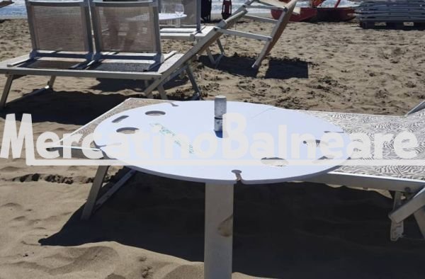 Carrello porta lettini da spiaggia in acciaio INOX - Mercatino Balneare